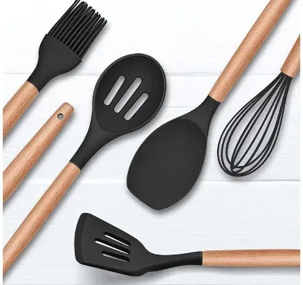 Kit Completo de Utensílios de Silicone: Cozinhe com Estilo e Segurança Cozuti