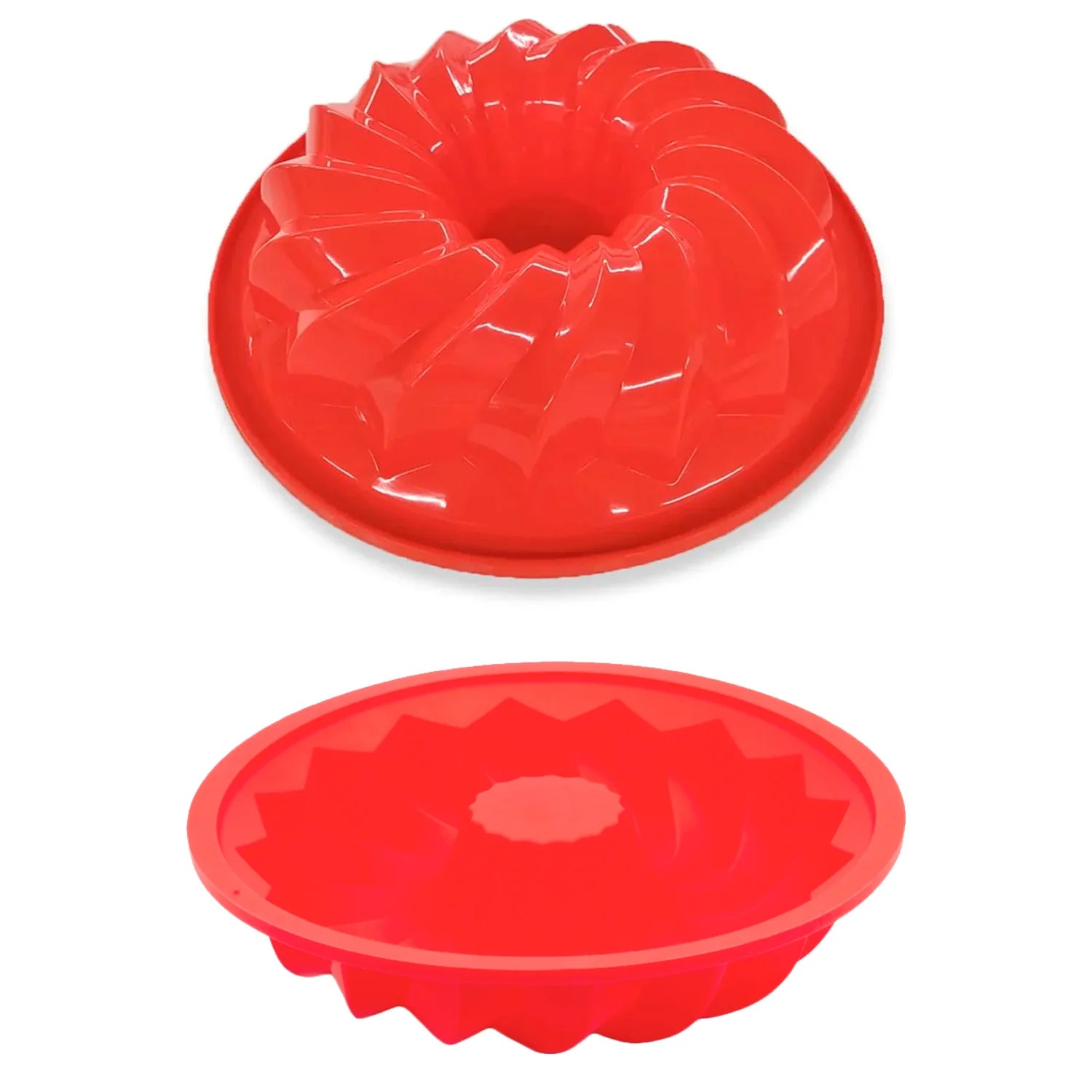 Forma Assadeira de Silicone Vazada mini vulcão para bolos Bundt não gruda Ferr Cozuti