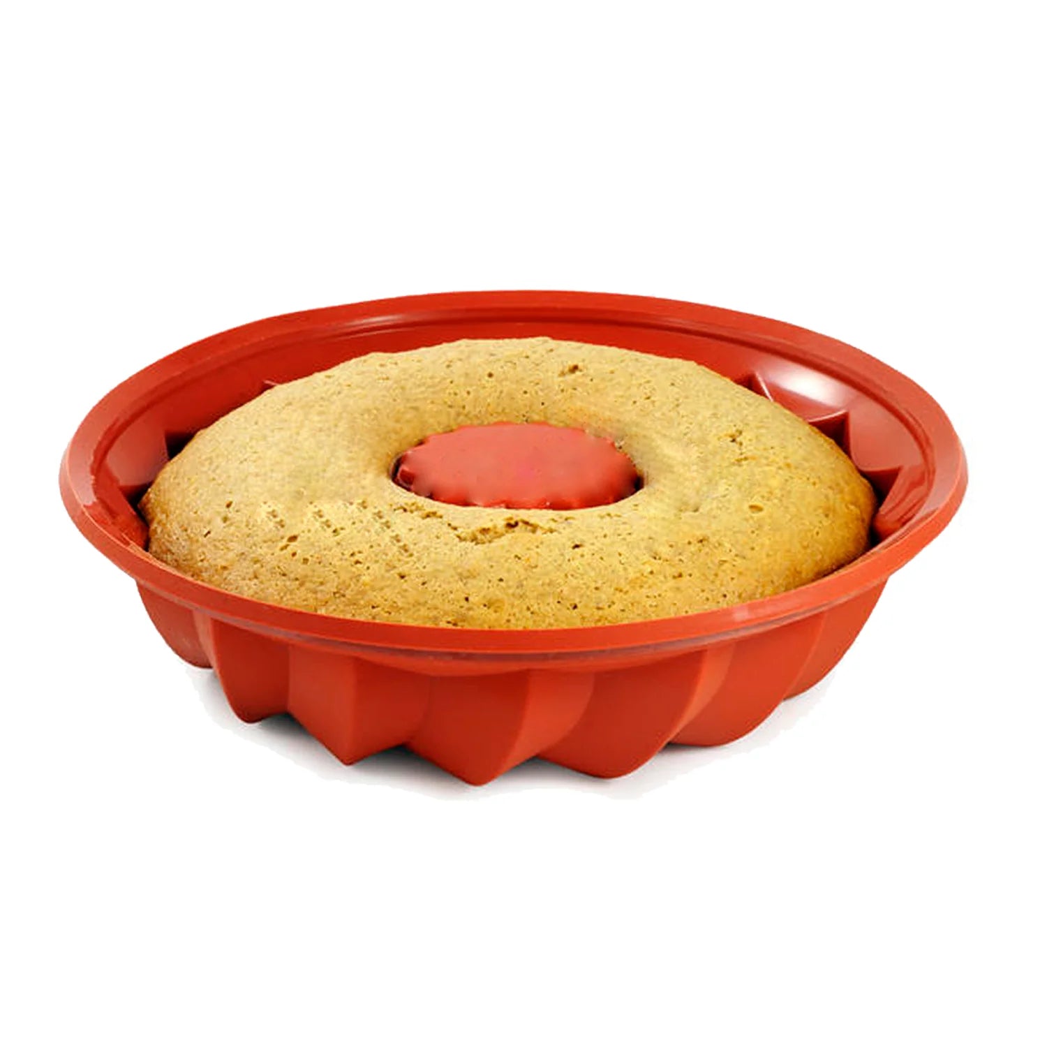 Forma Assadeira de Silicone Vazada mini vulcão para bolos Bundt não gruda Ferr Cozuti