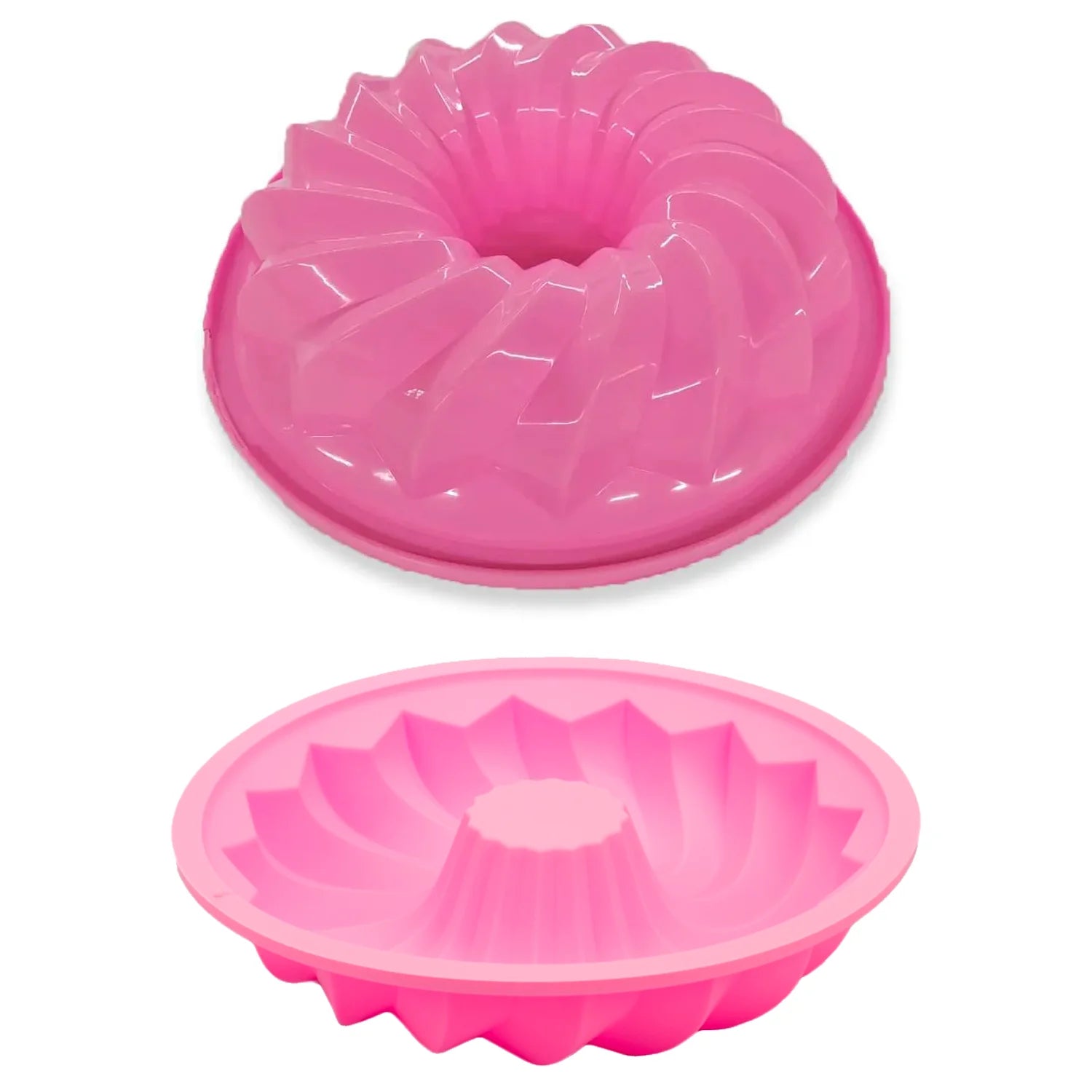 Forma Assadeira de Silicone Vazada mini vulcão para bolos Bundt não gruda Ferr Cozuti