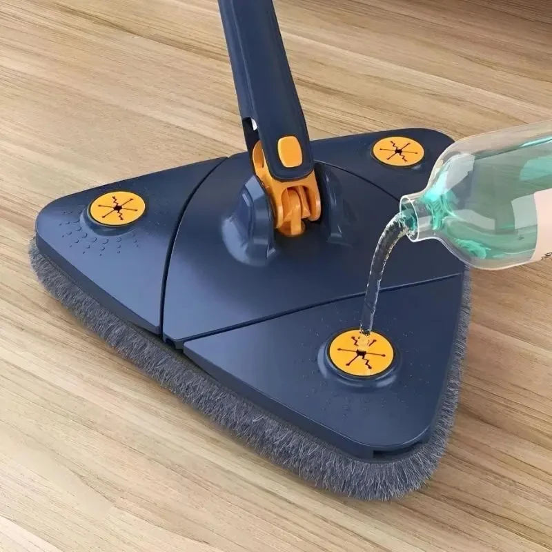 DAFUSHOP Esfregão Triangulo Mop De Limpeza Ajustável Giratória 360° Cozuti
