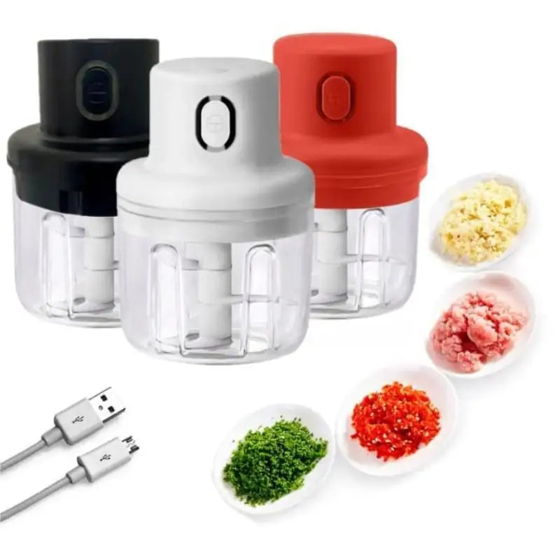 Mini Processador De Alimentos Elétrico 250ml Triturador Recarregável Sem Fio U Cozuti