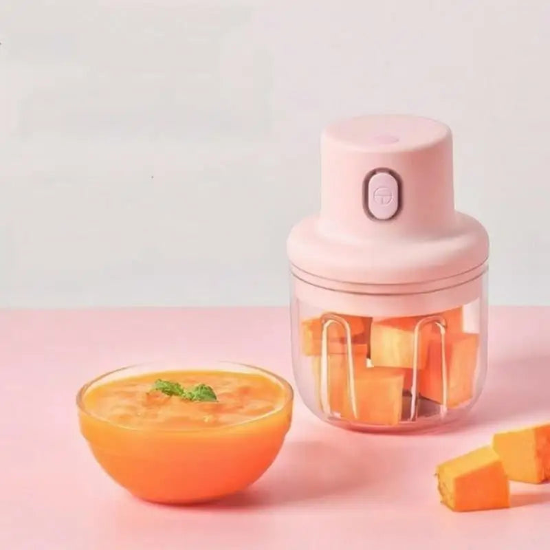 Mini Processador De Alimentos Elétrico 250ml Triturador Recarregável Sem Fio U Cozuti