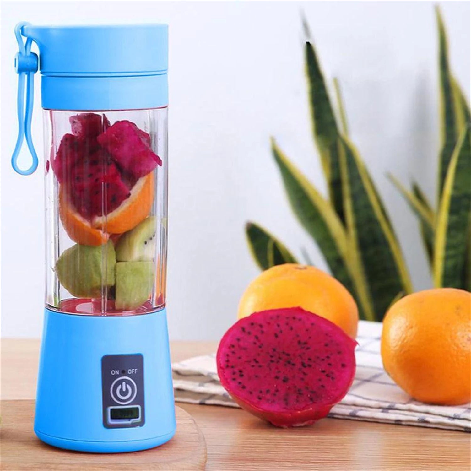 Liquidificador Elétrico Usb Recarregavel Portátil 6 Lâminas 110v/220v Cozinha Cozuti