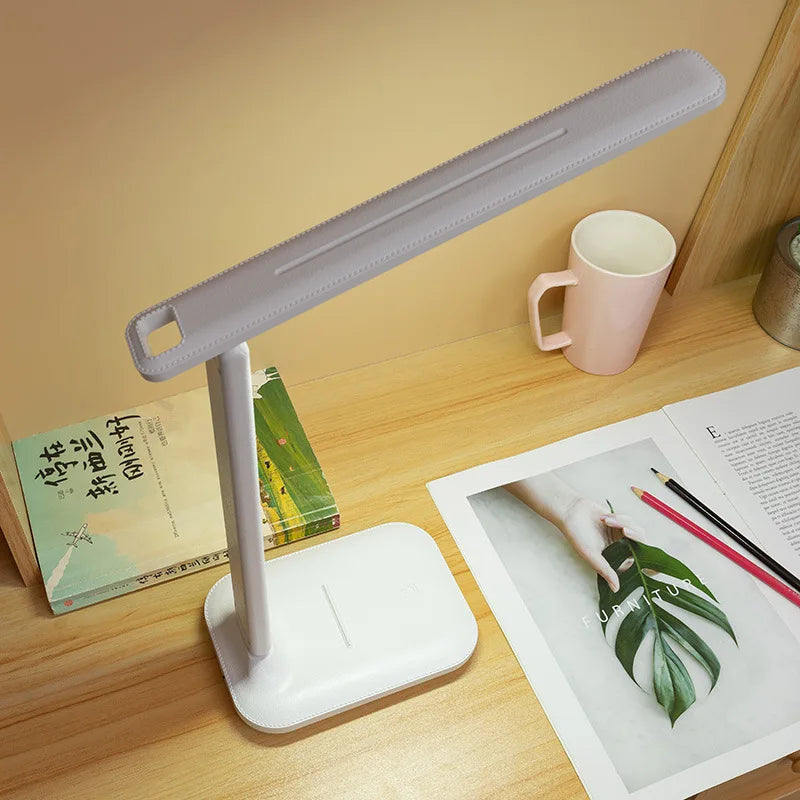 Candeeiro de Mesa LED Regulável Touch, Carregamento USB, 3 Núcleos, Dobrável, Cozuti