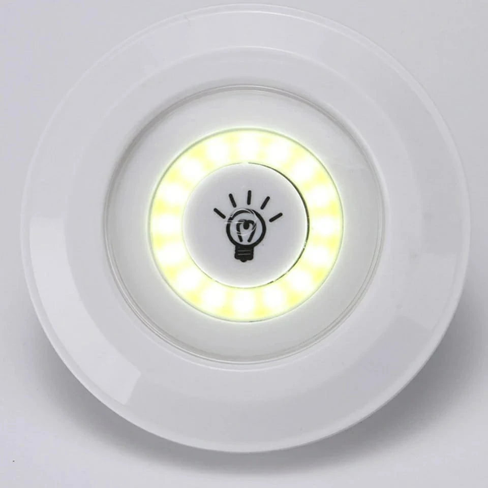 DAFUSHOP Kit 3 Lâmpada Luminária Led Spot Sem Fio Controle Remoto Cozuti