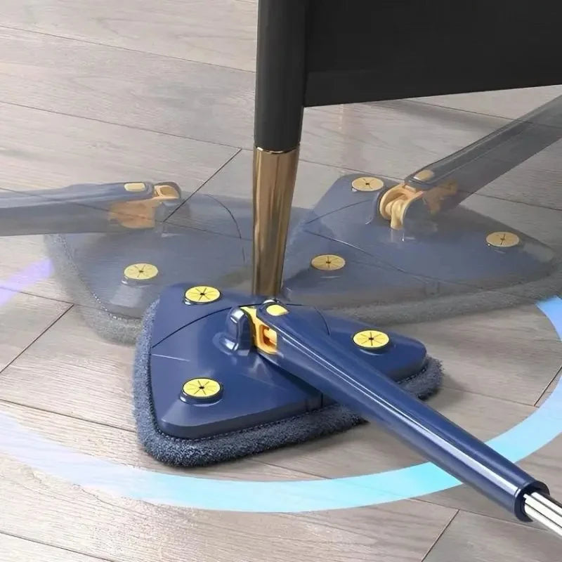 DAFUSHOP Esfregão Triangulo Mop De Limpeza Ajustável Giratória 360° Cozuti