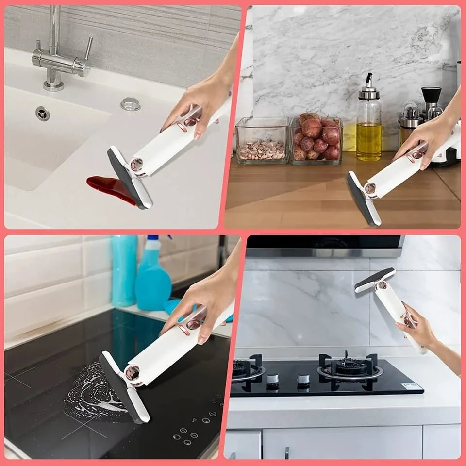 Mini Mop Esfregão Portátil Absorvente Auto-Squeeze Multifuncional Limpeza Cozuti