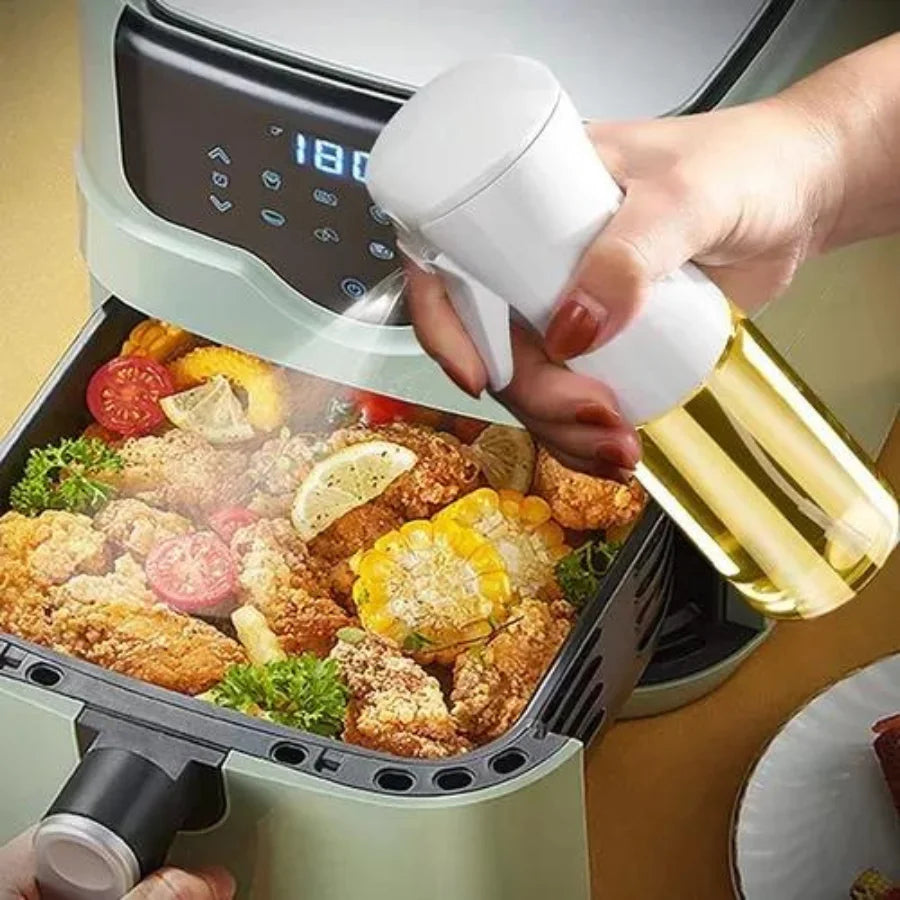 Garrafa De Spray De Óleo De Cozinha Fritadeira De Ar Atomizador De Óleo Dispen Cozuti