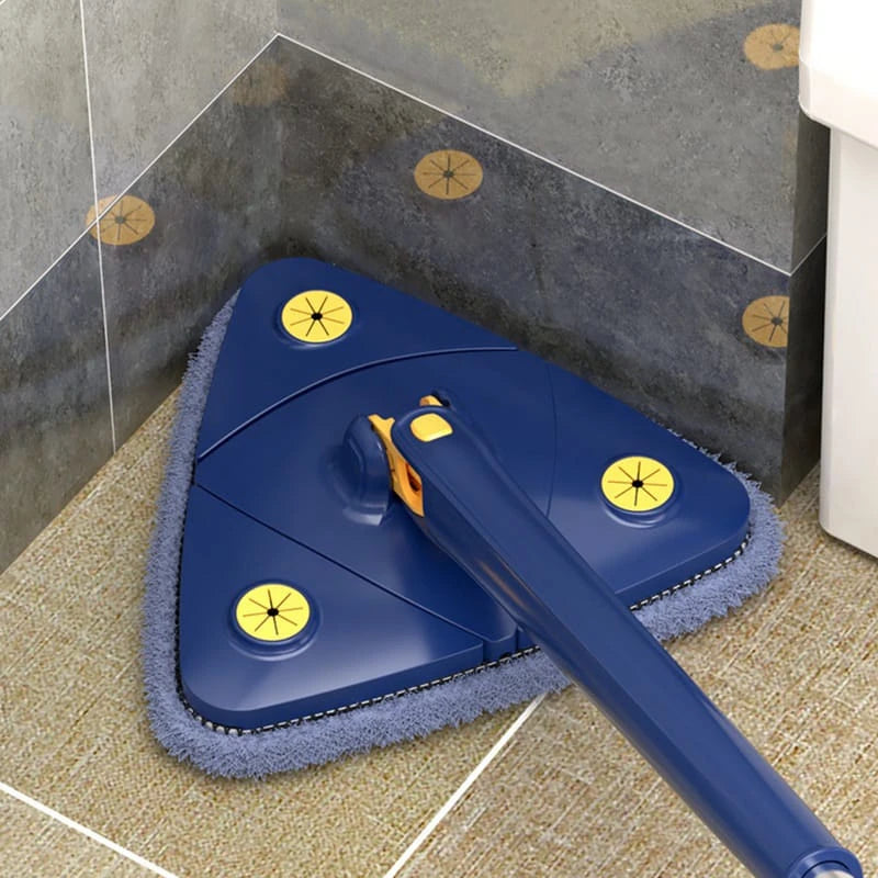 DAFUSHOP Esfregão Triangulo Mop De Limpeza Ajustável Giratória 360° Cozuti