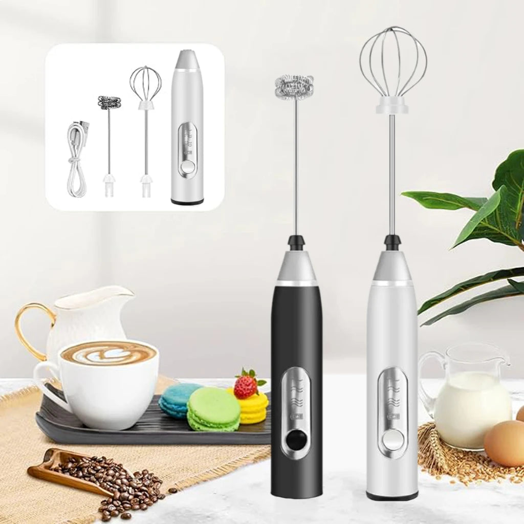 Batedor Misturador Mixer Elétrico para Bebidas Leite Café Clara portátil de O Cozuti