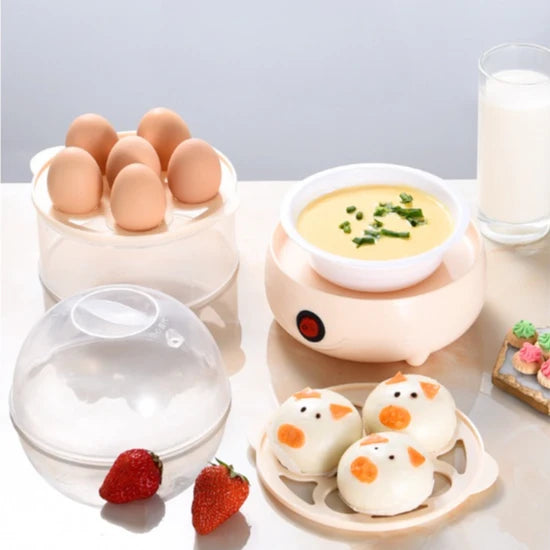 Cozedor de Ovos Portátil Elétrico Cozinha à Vapor Egg Cooker Bivolte Cozuti