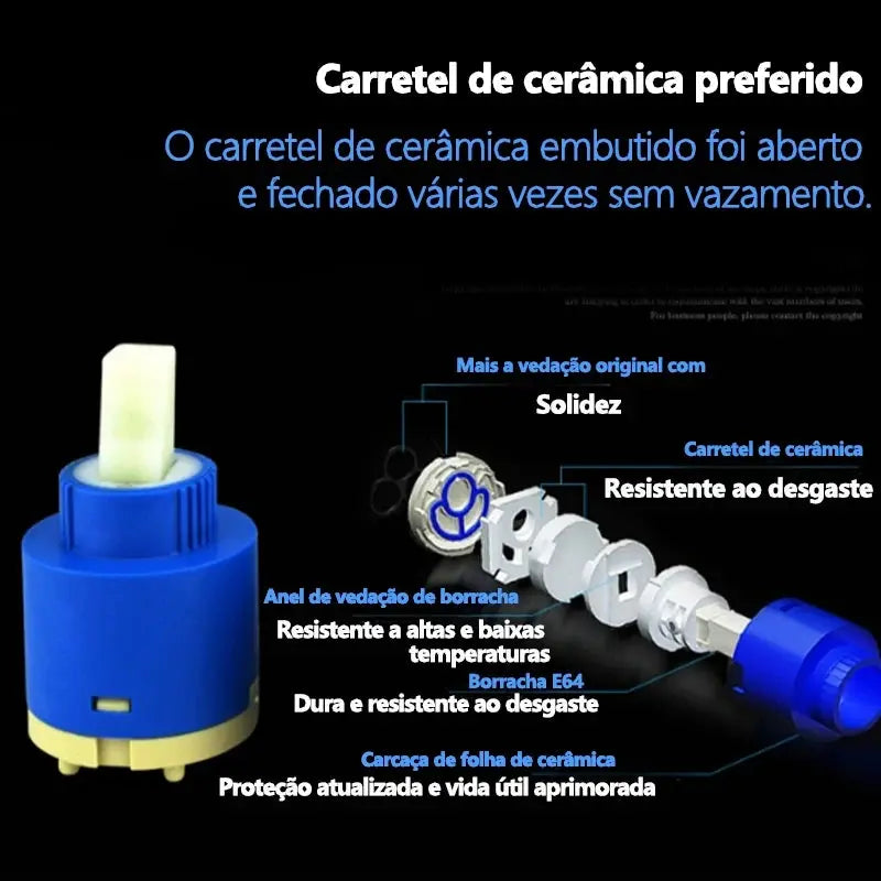 Torneira de cozinha embutida na parede, spray flexível, moderna Cozuti